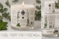 Bougie d’ambiance – Rituel élégance Menthe poivrée & Eucalyptus 100%bio lot de 20