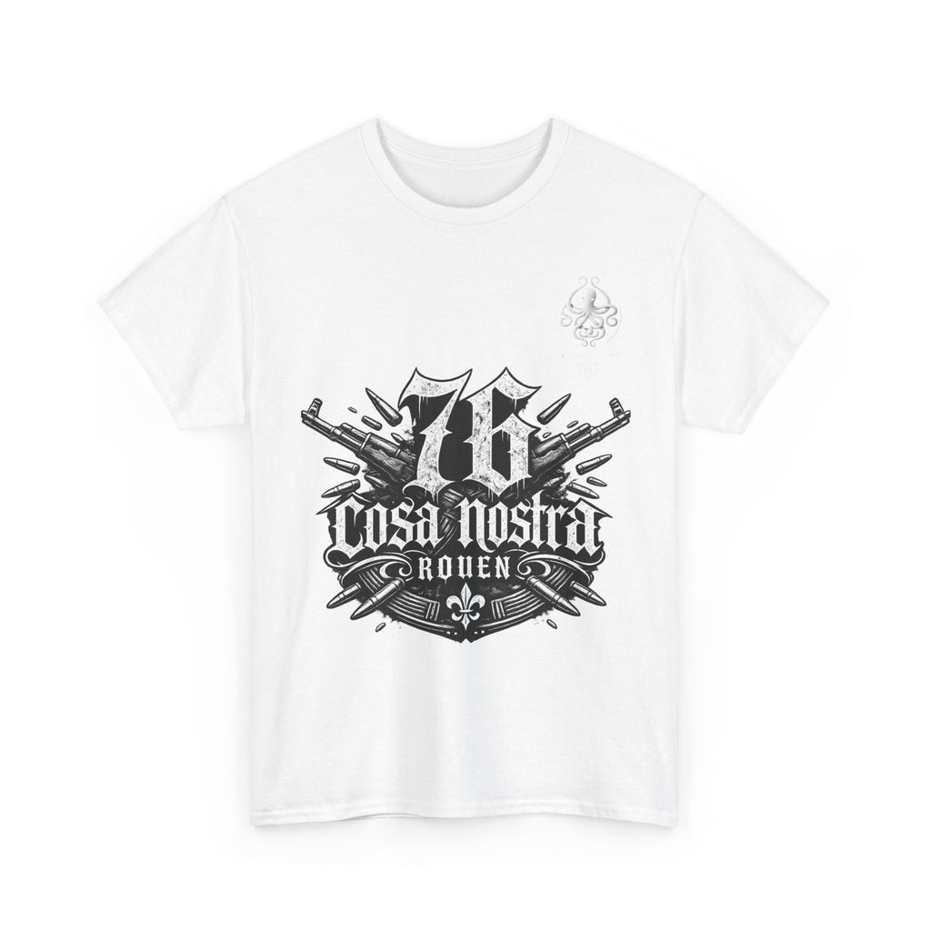 Cosa Nostra Rouen marque Rituel élégance – Vintage Mafia Emblem T-Shirt