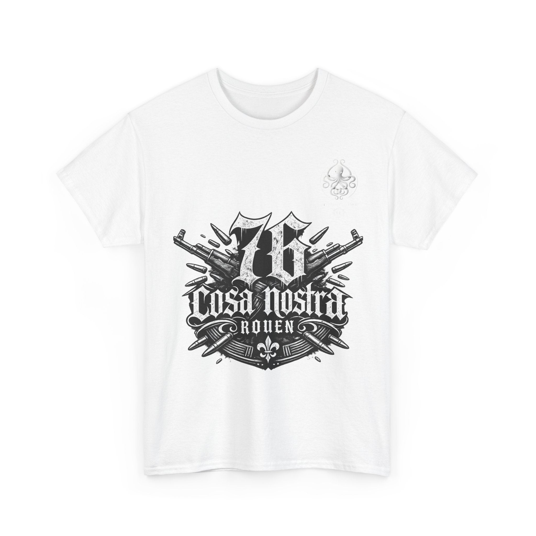 Cosa Nostra Rouen marque Rituel élégance – Vintage Mafia Emblem T-Shirt