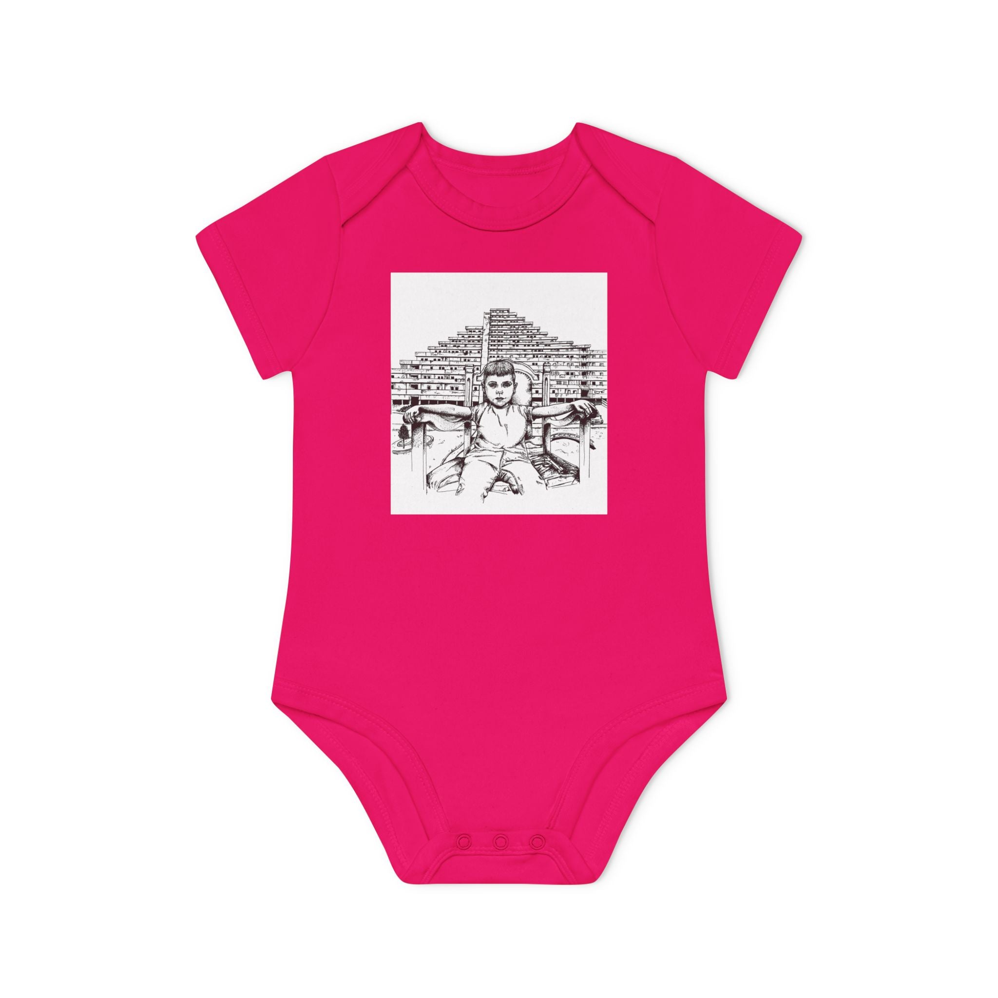 Baby Organic Bodysuit napoli - Cute Infant Outfit, Eco-Friendly Baby Gift, Newborn Clothes, Baby Shower Present, Soft Cotton Bodysuit