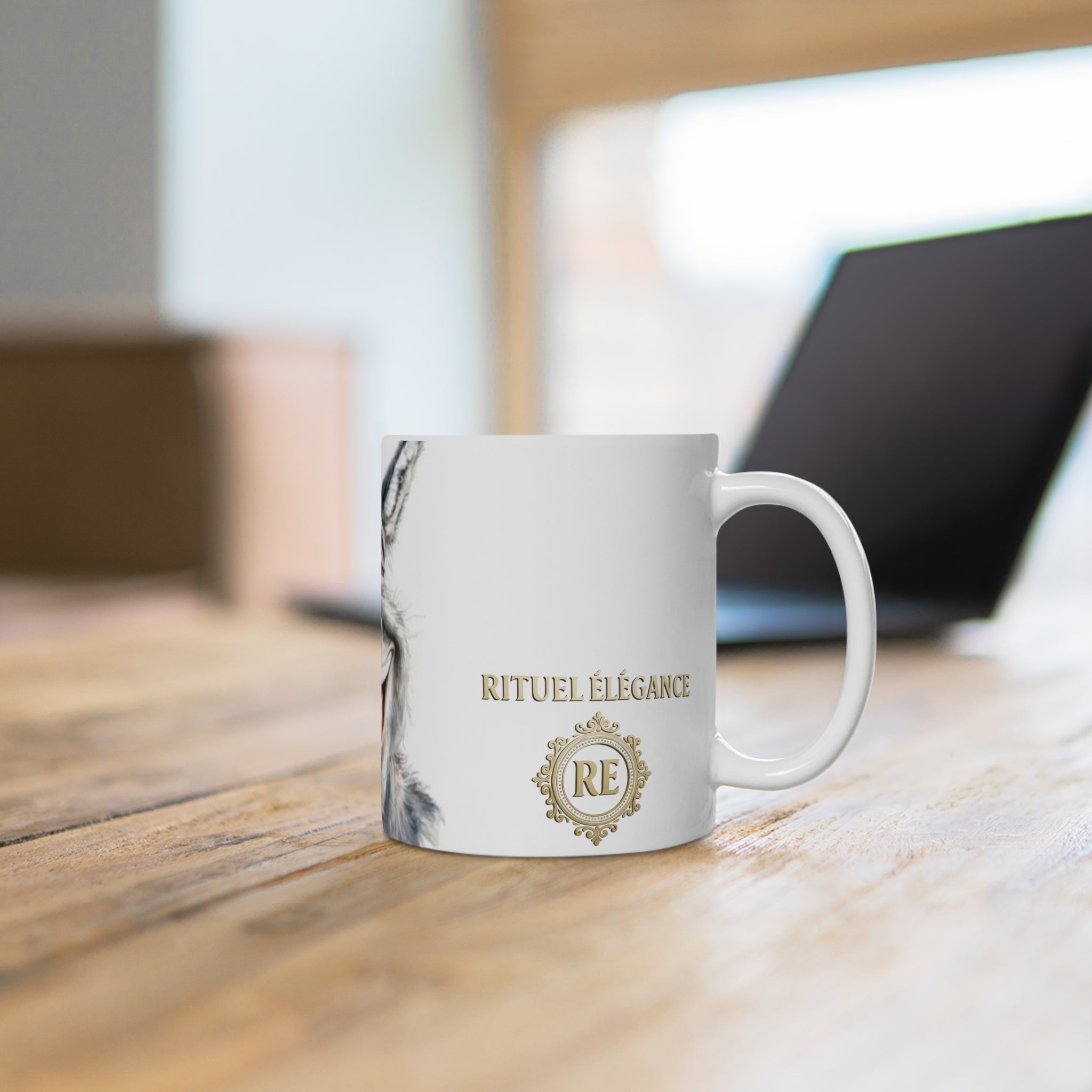 Whimsical Donkey Ceramic Mug - rituel élégance 2025