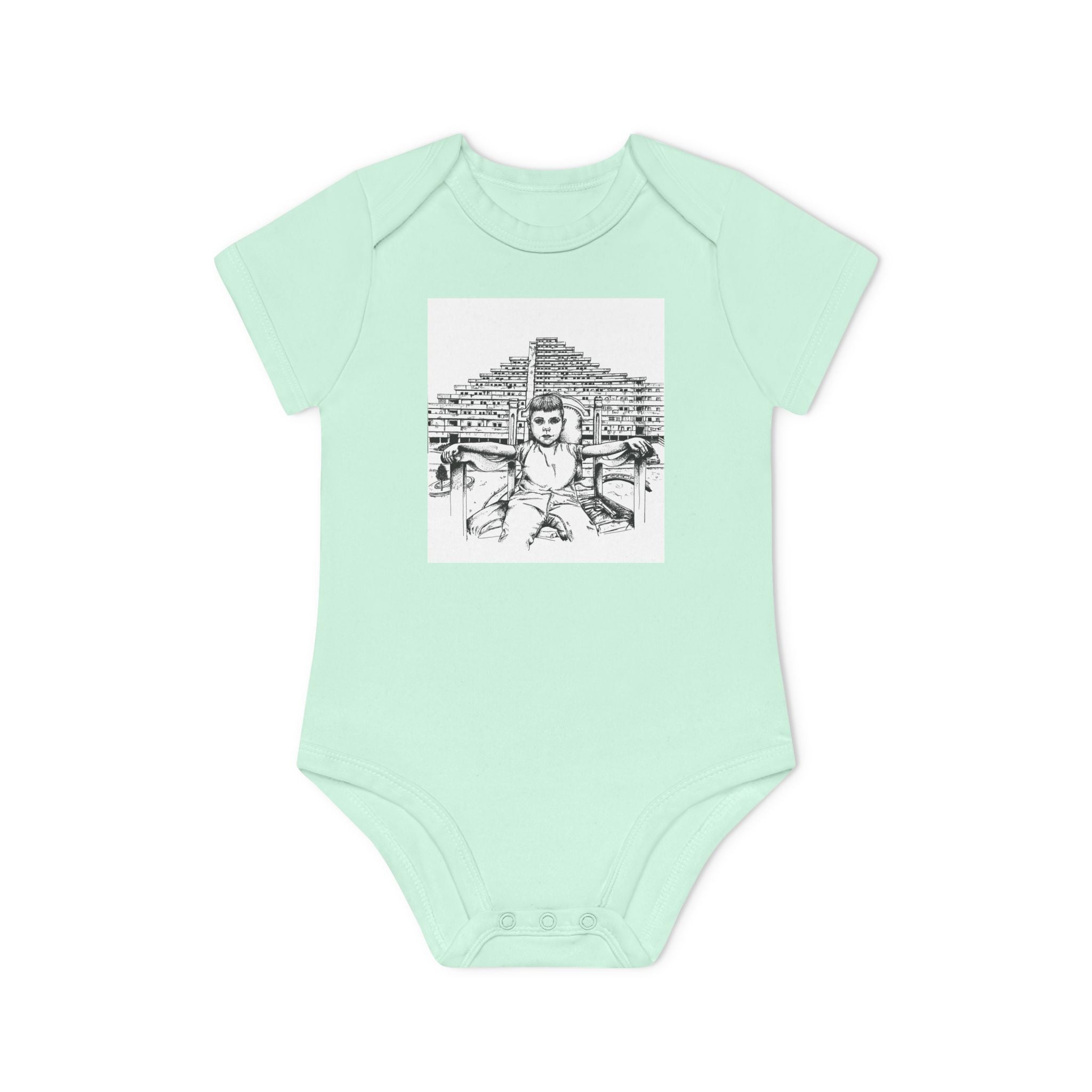 Baby Organic Bodysuit napoli - Cute Infant Outfit, Eco-Friendly Baby Gift, Newborn Clothes, Baby Shower Present, Soft Cotton Bodysuit