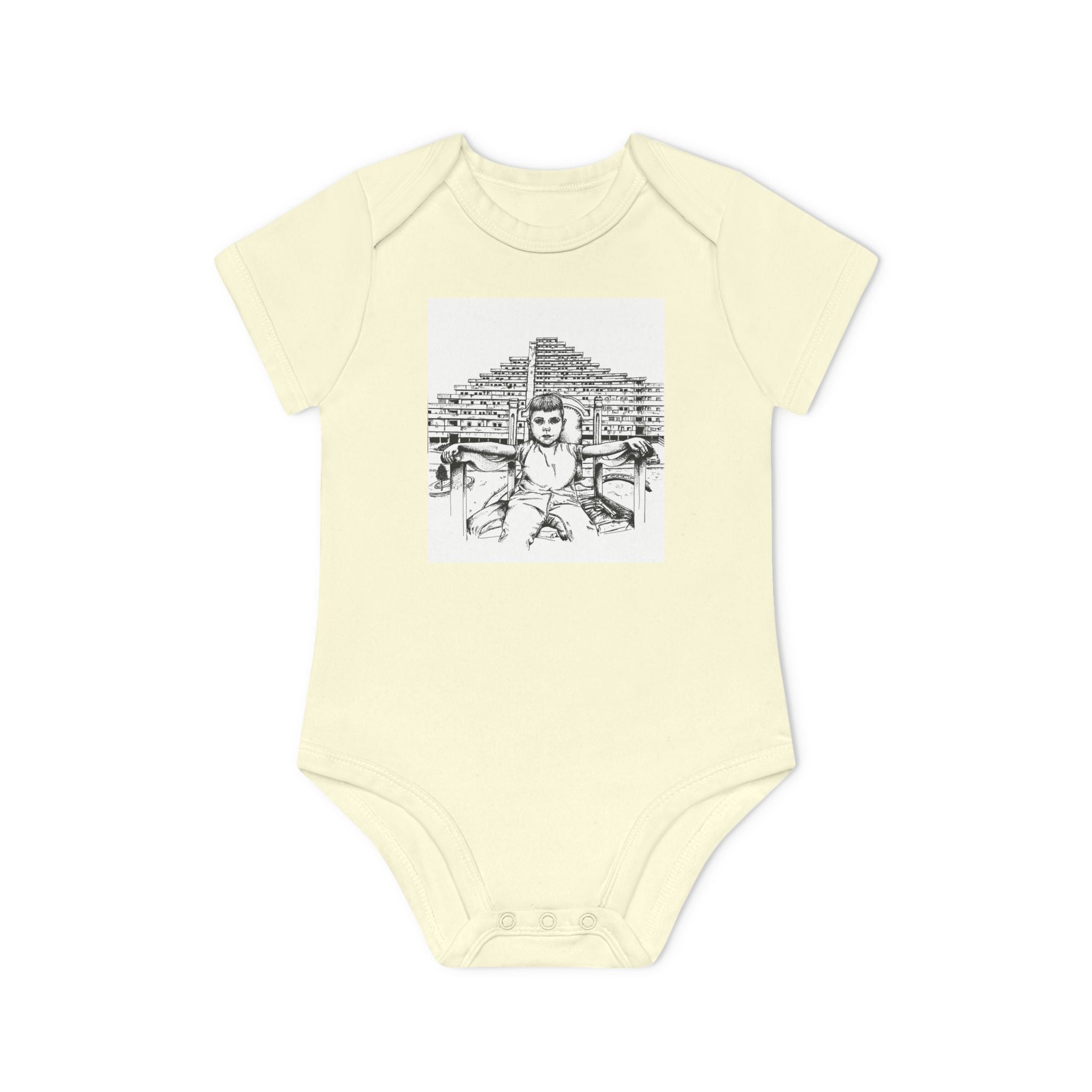 Baby Organic Bodysuit napoli - Cute Infant Outfit, Eco-Friendly Baby Gift, Newborn Clothes, Baby Shower Present, Soft Cotton Bodysuit