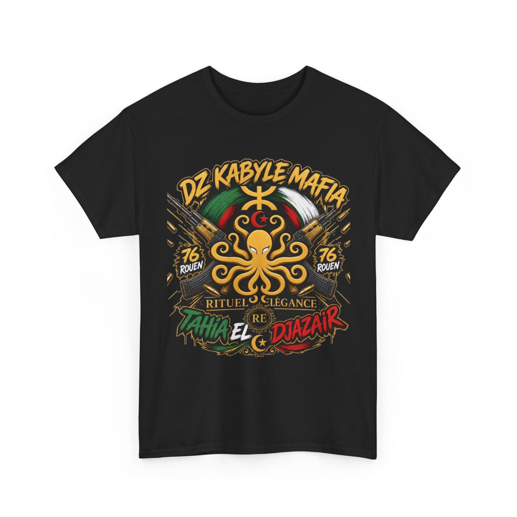 t-shirt de la Marque Rituel élégance 'DZ Kabyle Mafia' Retro Algeria