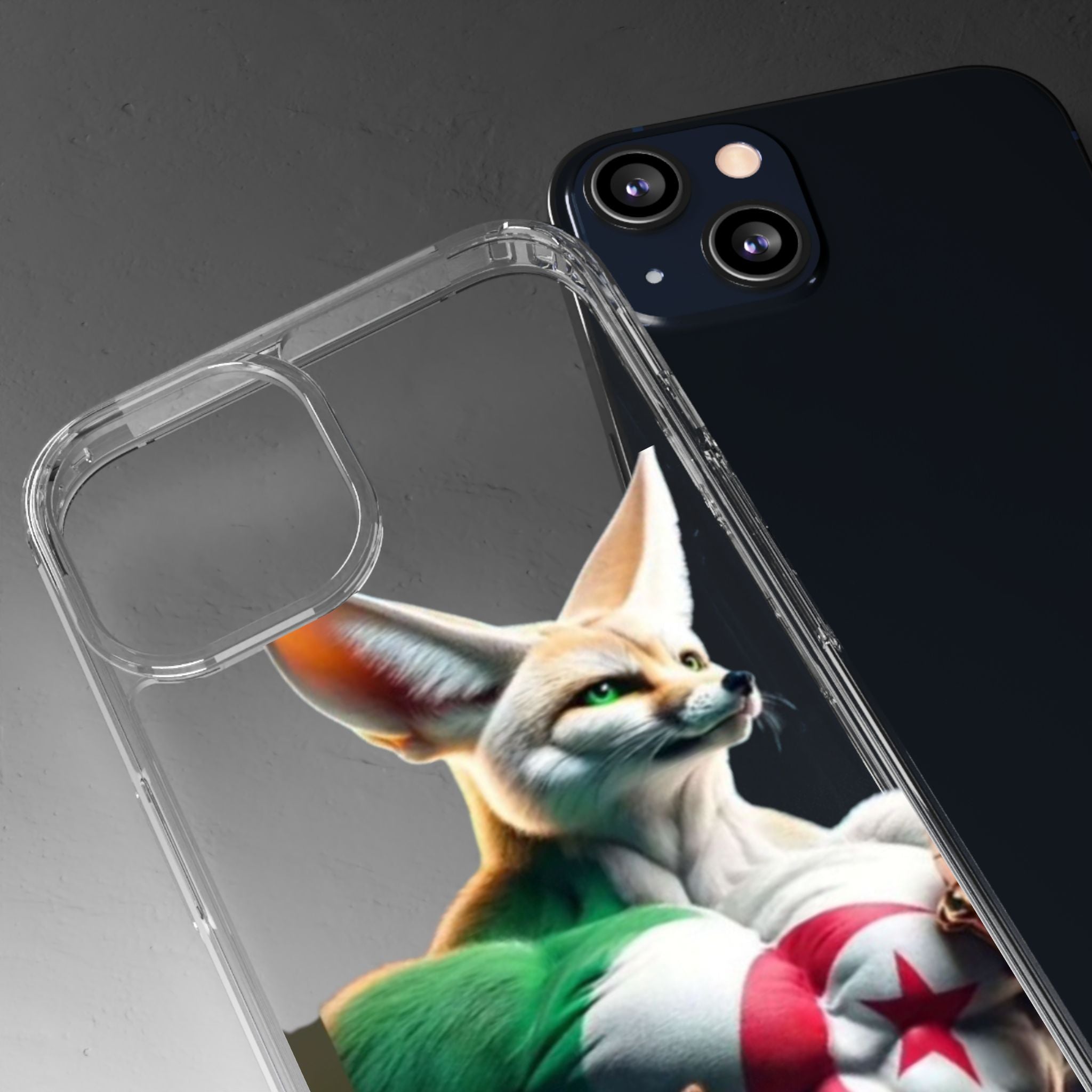 1étui de protection téléphone transparent Algérie féneck élégant, jolie coque de téléphone,