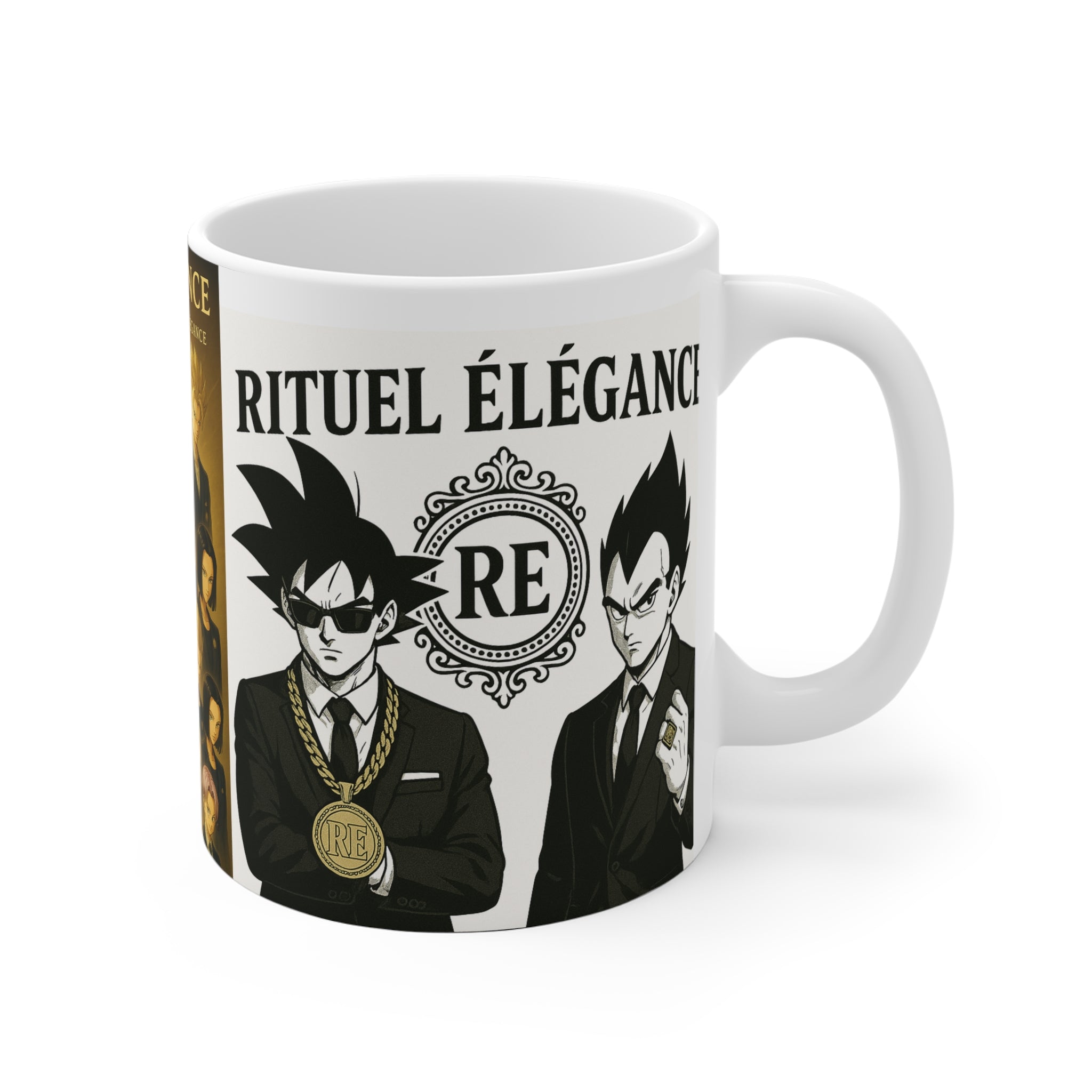 Anime-Inspired Ceramic Mug rituel élégance , Dragon Ball Themed
