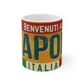 Retro Welcome to Napoli Mug, Italian Coffee Cup,
