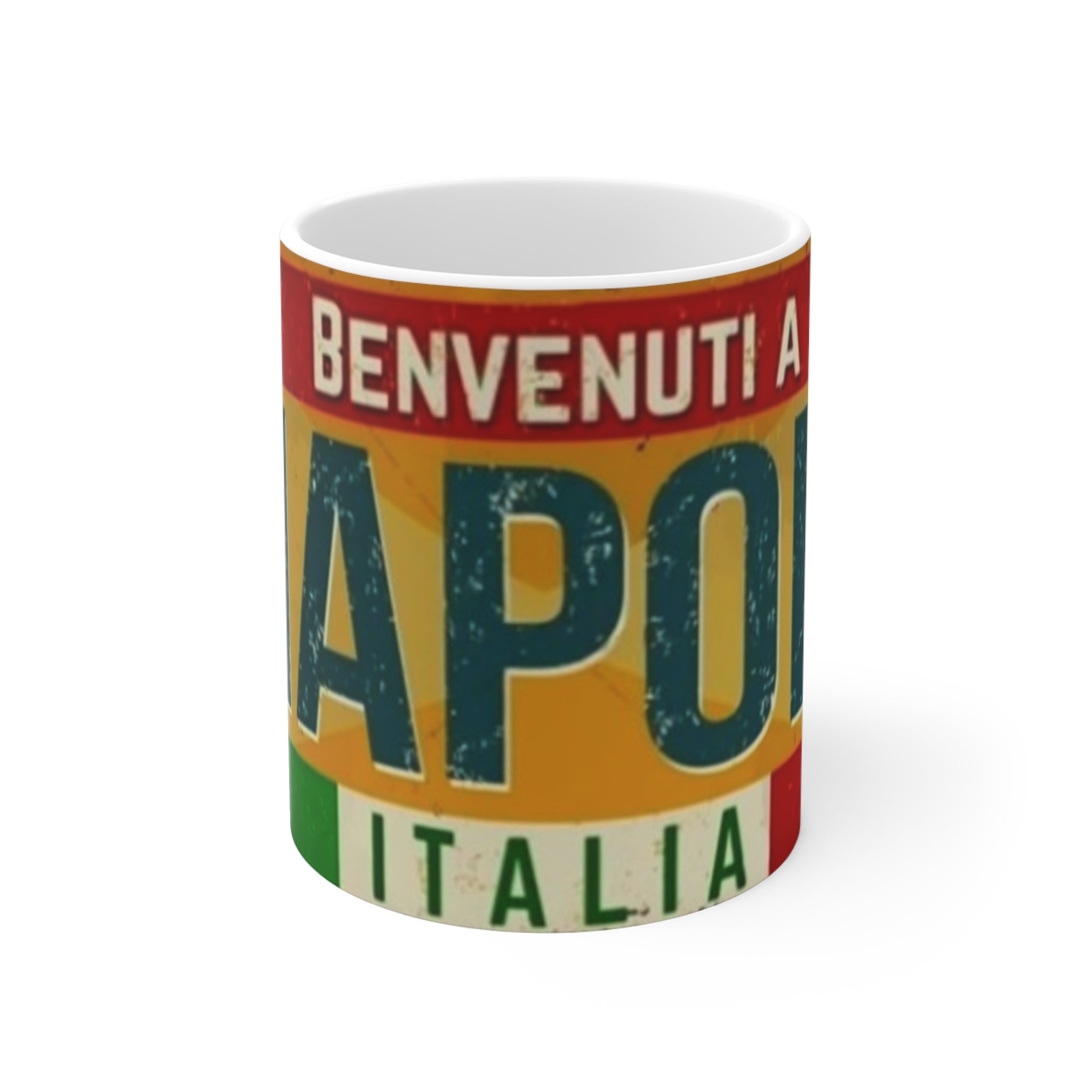 Retro Welcome to Napoli Mug, Italian Coffee Cup,