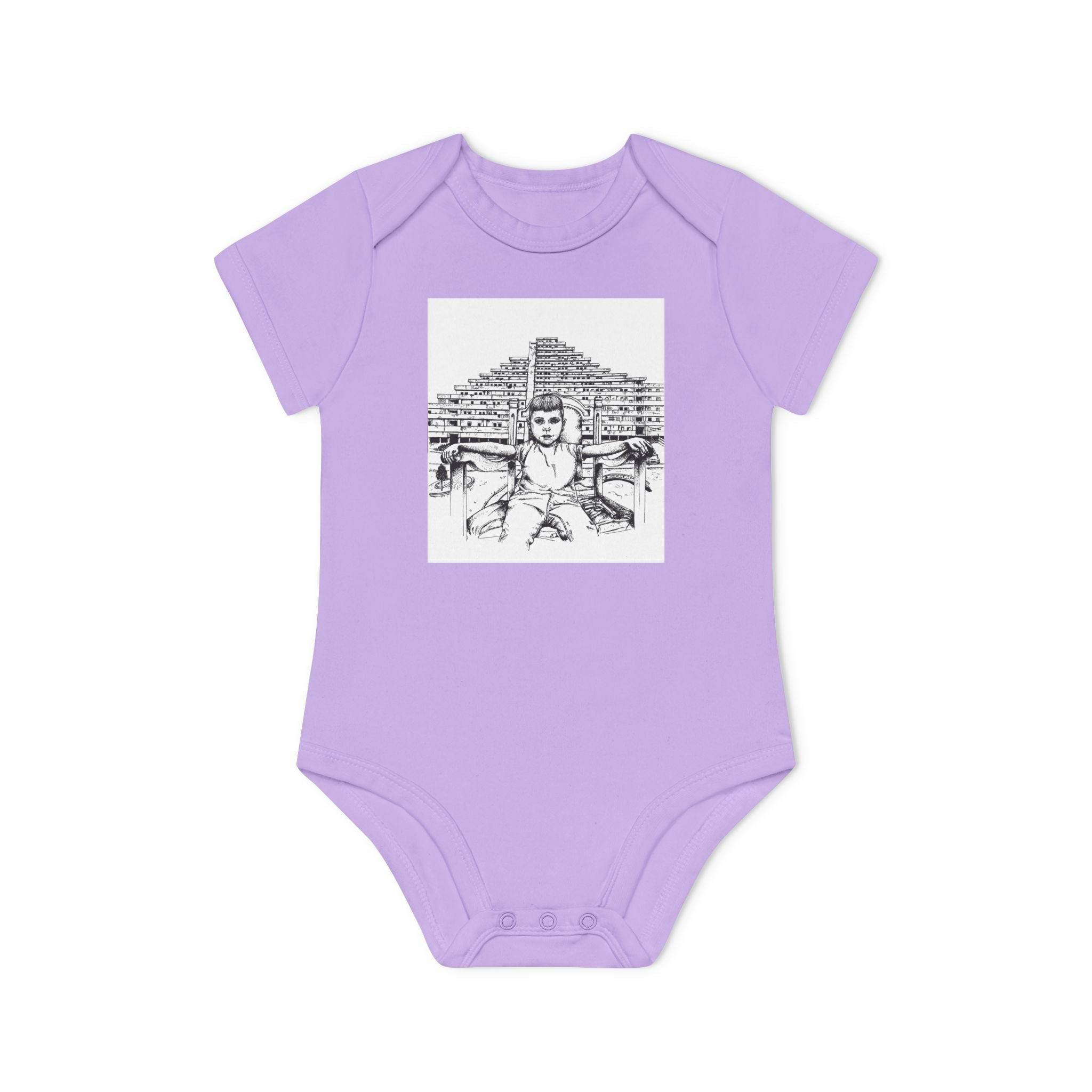 Baby Organic Bodysuit napoli - Cute Infant Outfit, Eco-Friendly Baby Gift, Newborn Clothes, Baby Shower Present, Soft Cotton Bodysuit