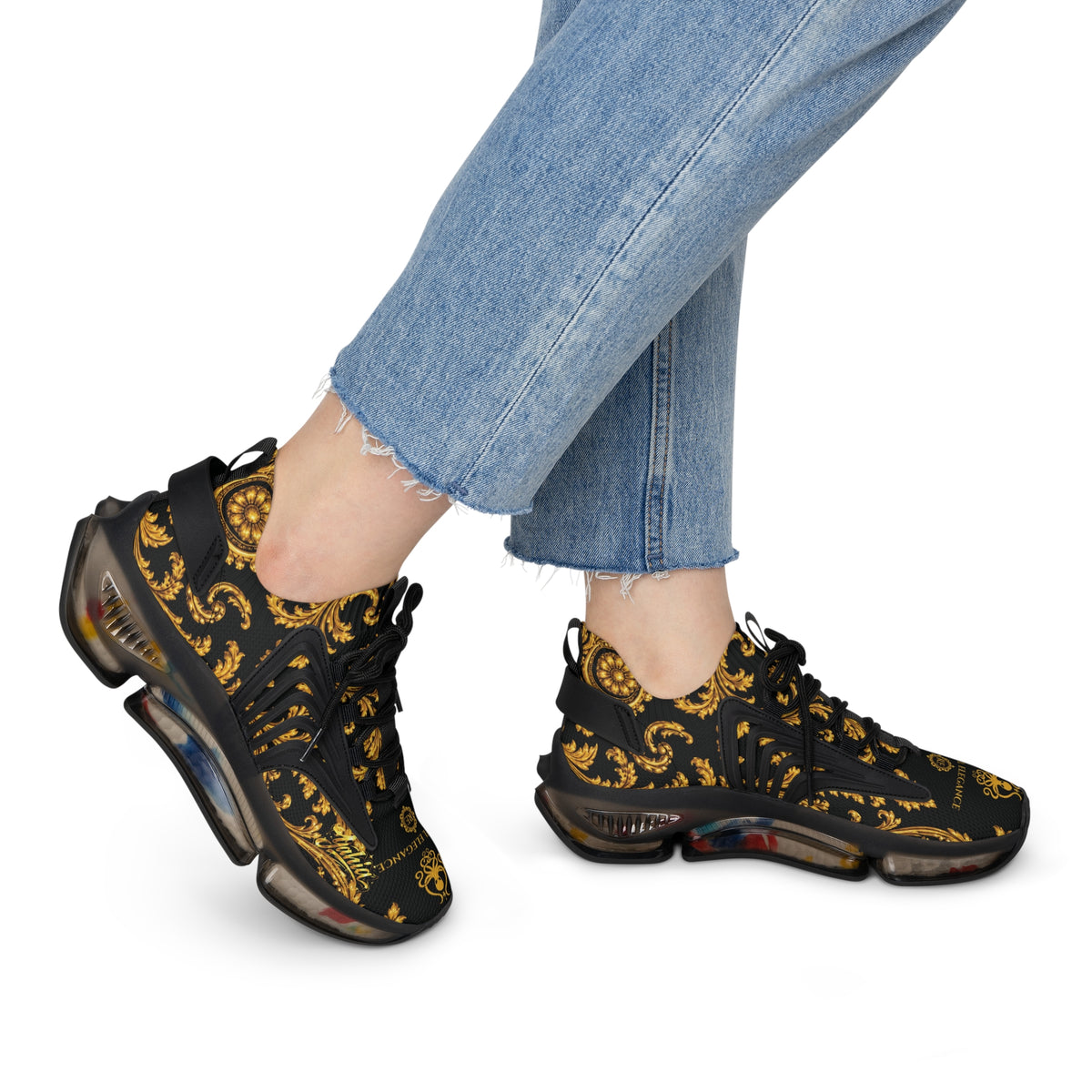 Enfant Gold Mesh Sneakers — 'Rituel Elegance'2026 unisex  Athletic Shoes
