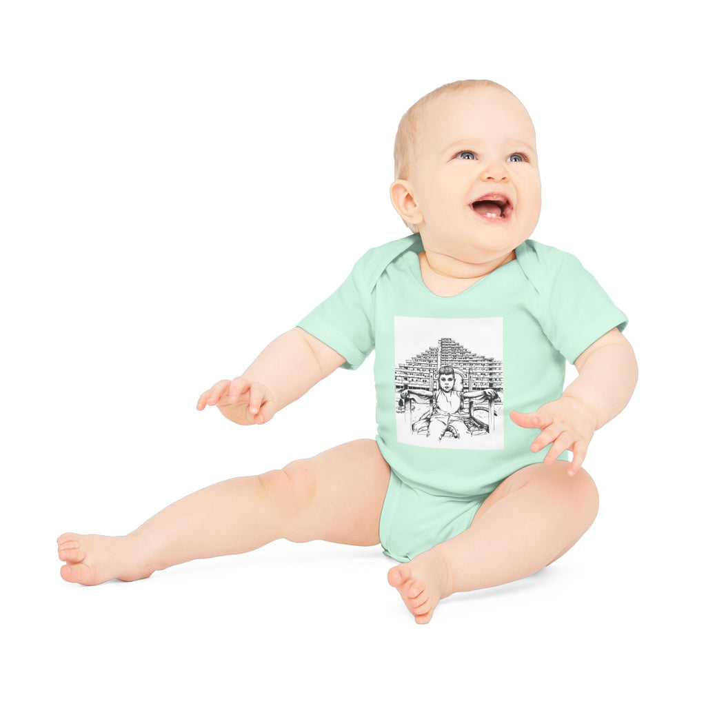 Baby Organic Bodysuit napoli - Cute Infant Outfit, Eco-Friendly Baby Gift, Newborn Clothes, Baby Shower Present, Soft Cotton Bodysuit