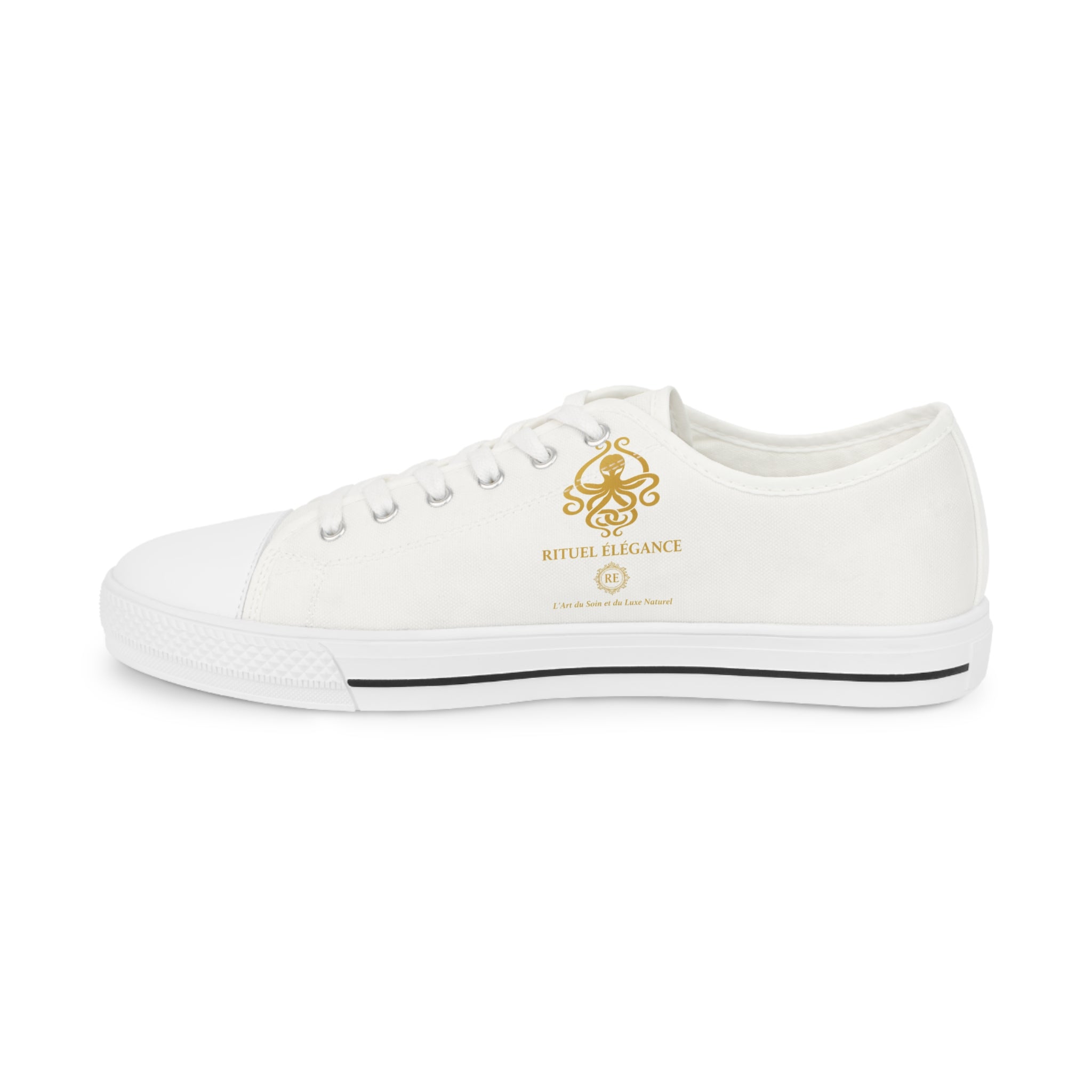Collection 2026 Rituel élégance Top Sneakers — White Gold Royal Emblem