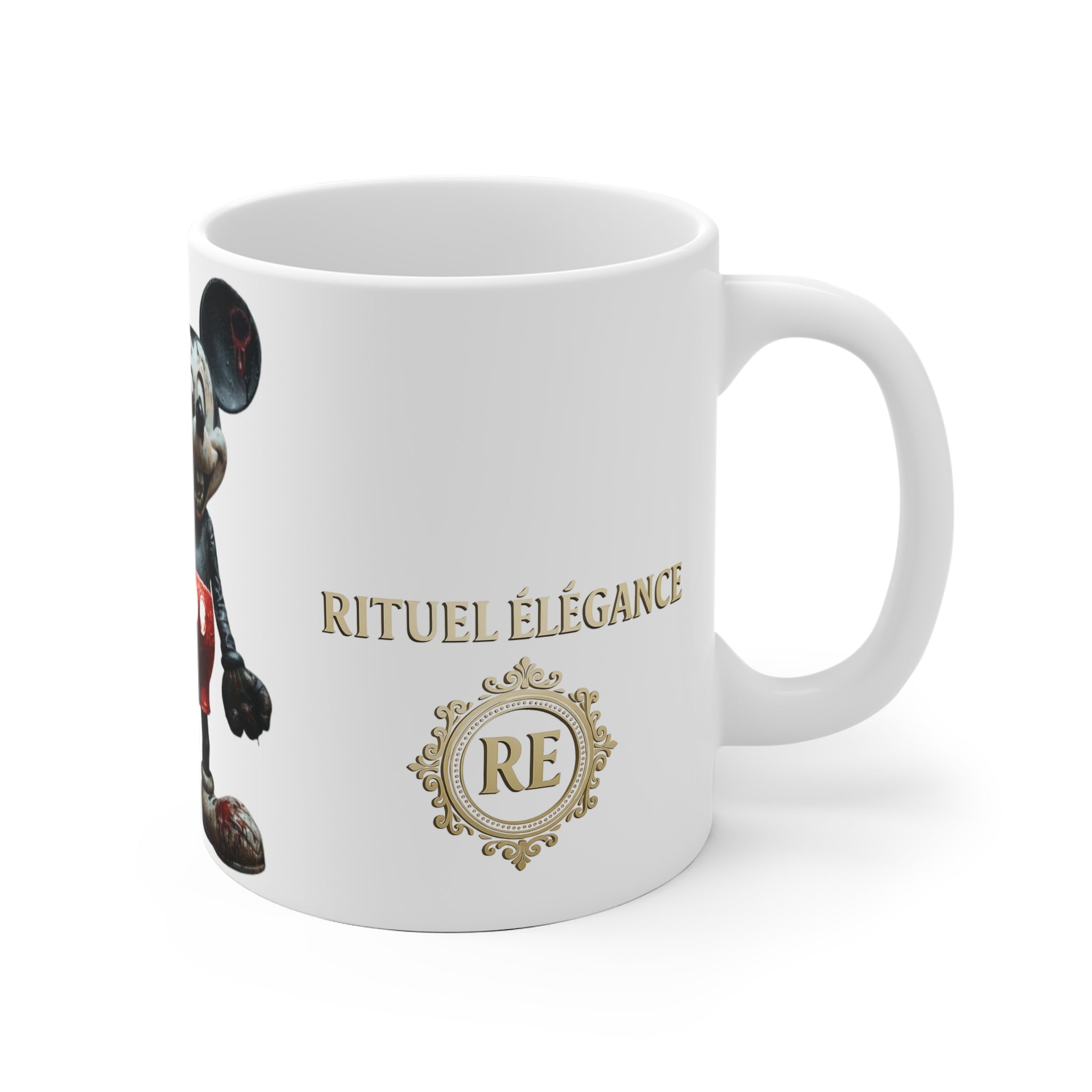Playful Cartoon Ceramic Mug, Vintage Style Mug, rituel élégance 2025