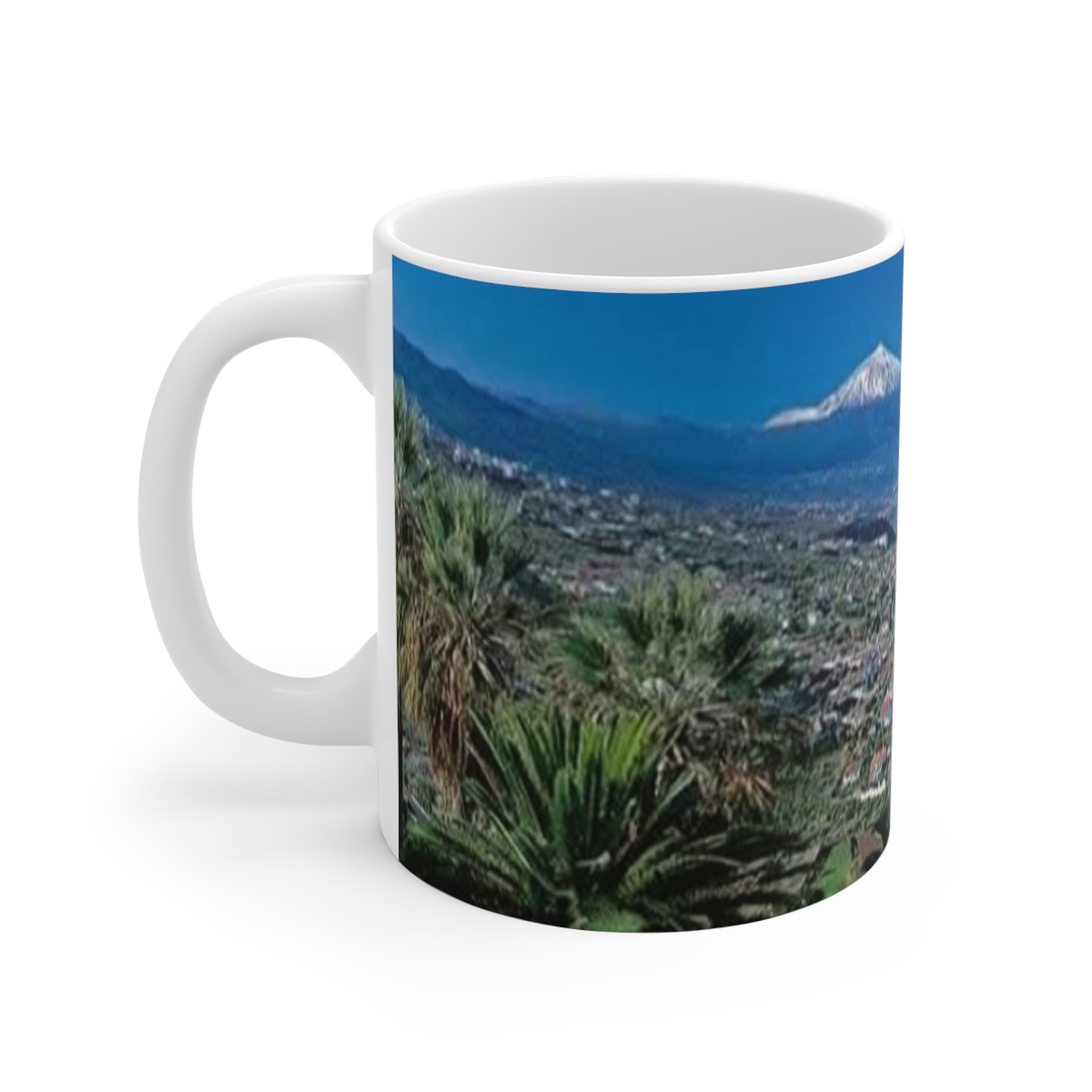 Tenerife Ceramic Mug, Scenic Coffee Cup, Travel Souvenir, Gift for Travelers,