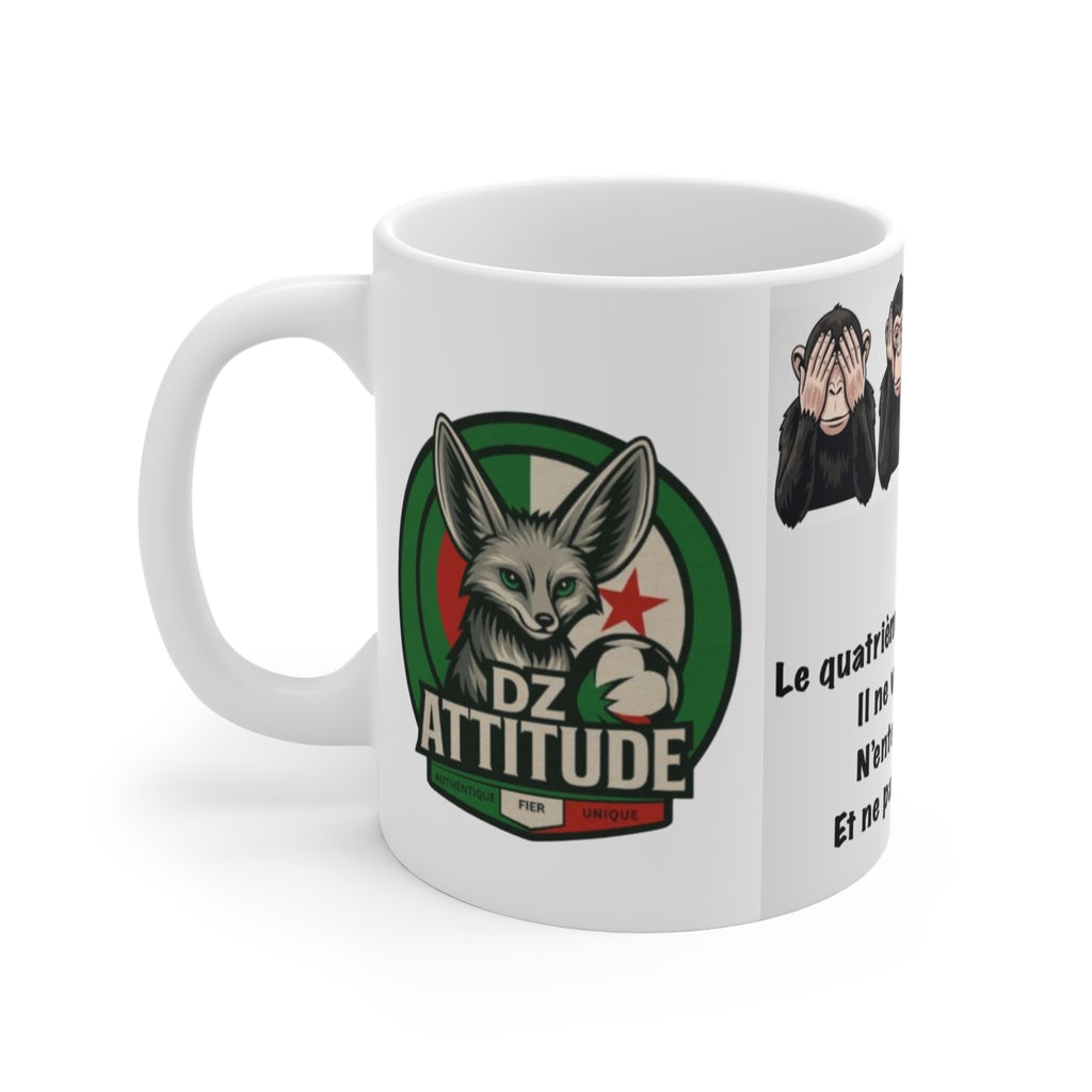 Funny Monkey Quote Ceramic Mug, , Unique Coffee Cup,