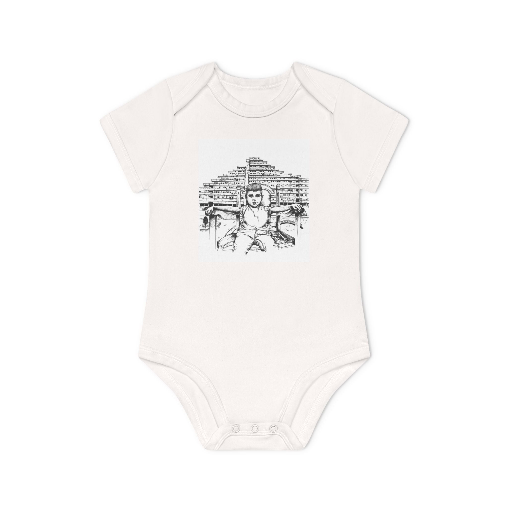 Baby Organic Bodysuit napoli - Cute Infant Outfit, Eco-Friendly Baby Gift, Newborn Clothes, Baby Shower Present, Soft Cotton Bodysuit