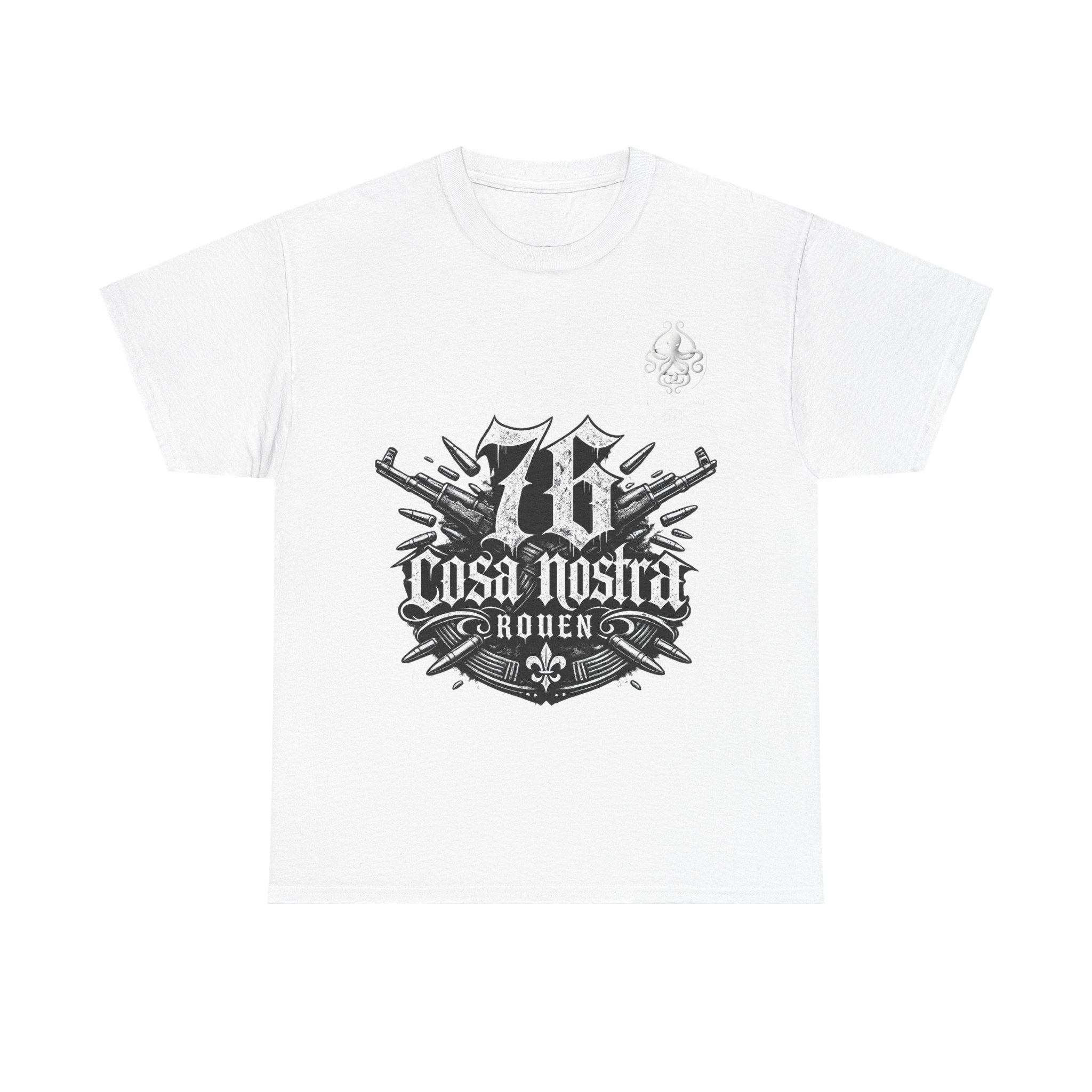 Cosa Nostra Rouen marque Rituel élégance – Vintage Mafia Emblem T-Shirt