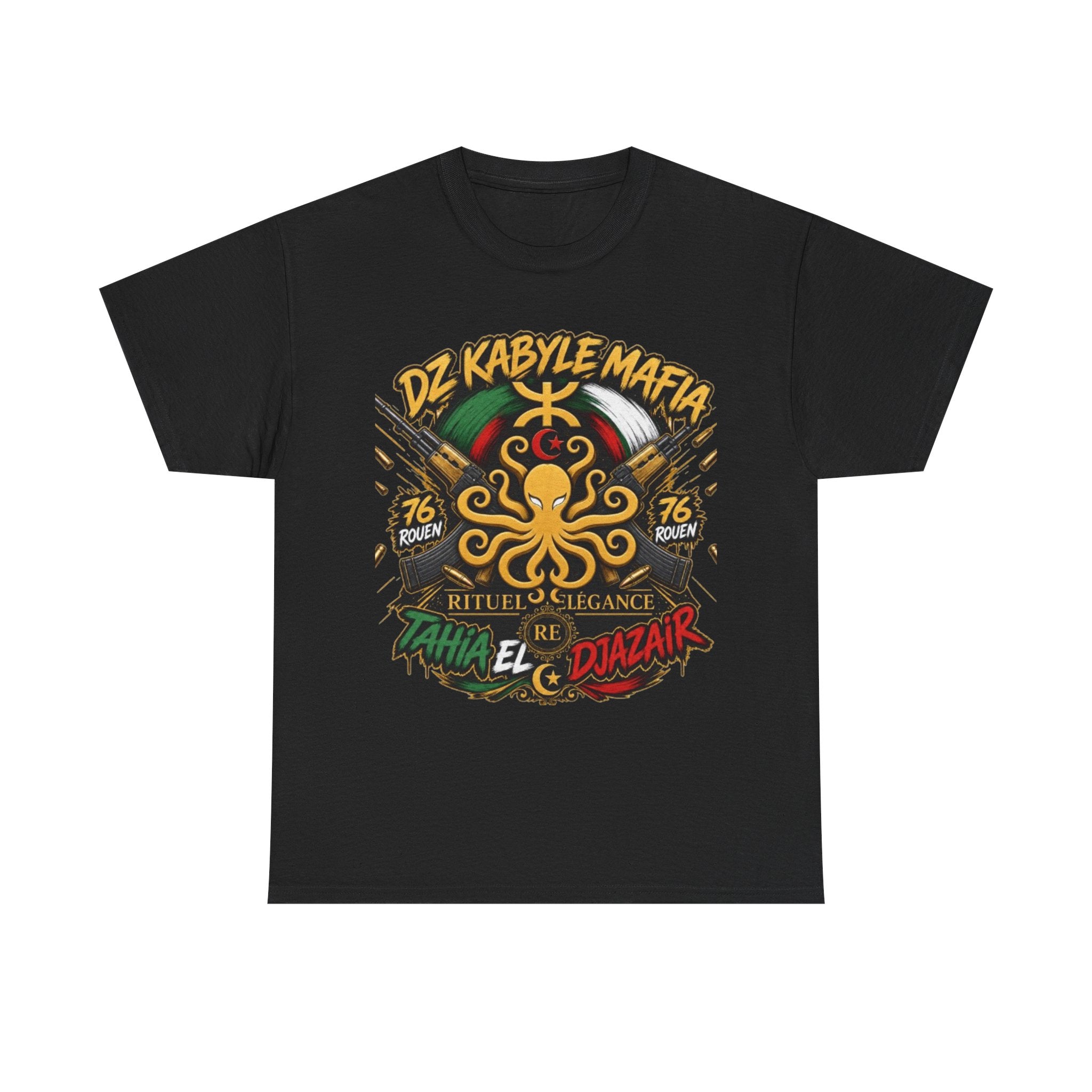 t-shirt de la Marque Rituel élégance 'DZ Kabyle Mafia' Retro Algeria