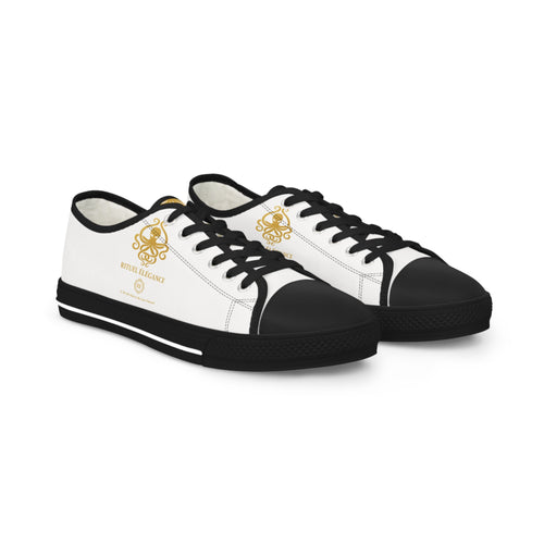 Collection 2026 Rituel élégance Top Sneakers — White Gold Royal Emblem
