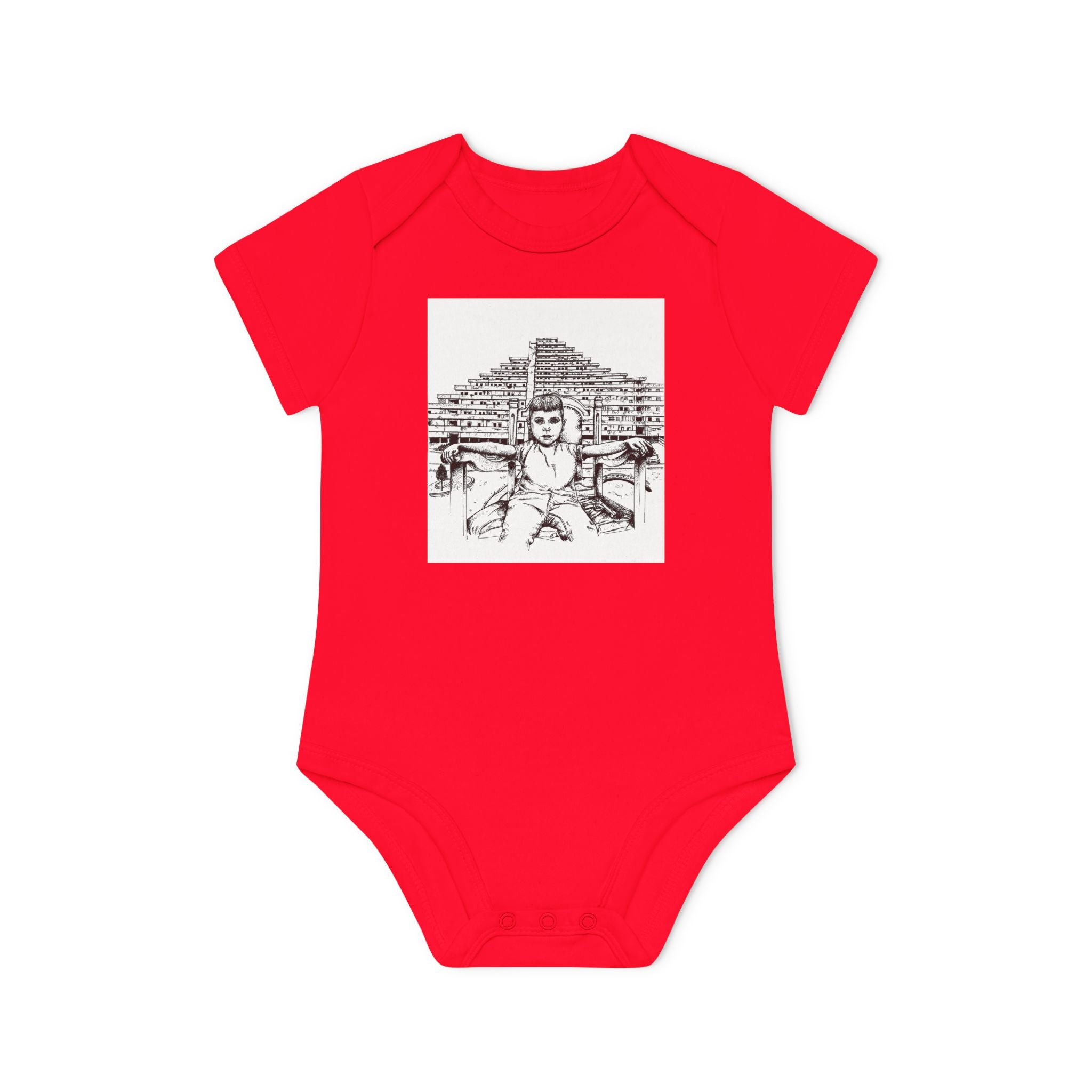 Baby Organic Bodysuit napoli - Cute Infant Outfit, Eco-Friendly Baby Gift, Newborn Clothes, Baby Shower Present, Soft Cotton Bodysuit