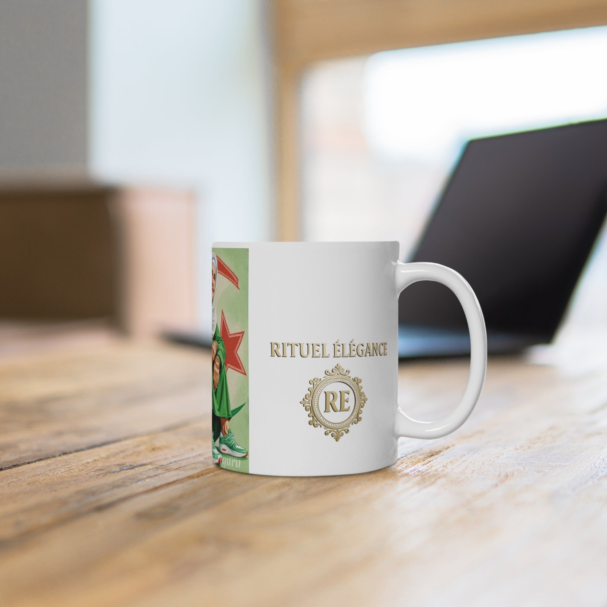 Algerian Heritage Ceramic Mug - Celebrate Culture, Unique Gift for Coffee Lovers, Great for Home Décor, Artful Tea Mug, Perfect for Gifts