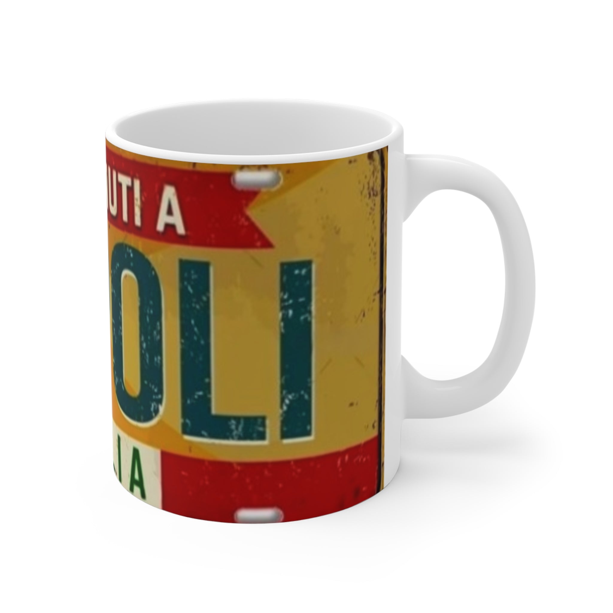 Retro Welcome to Napoli Mug, Italian Coffee Cup,