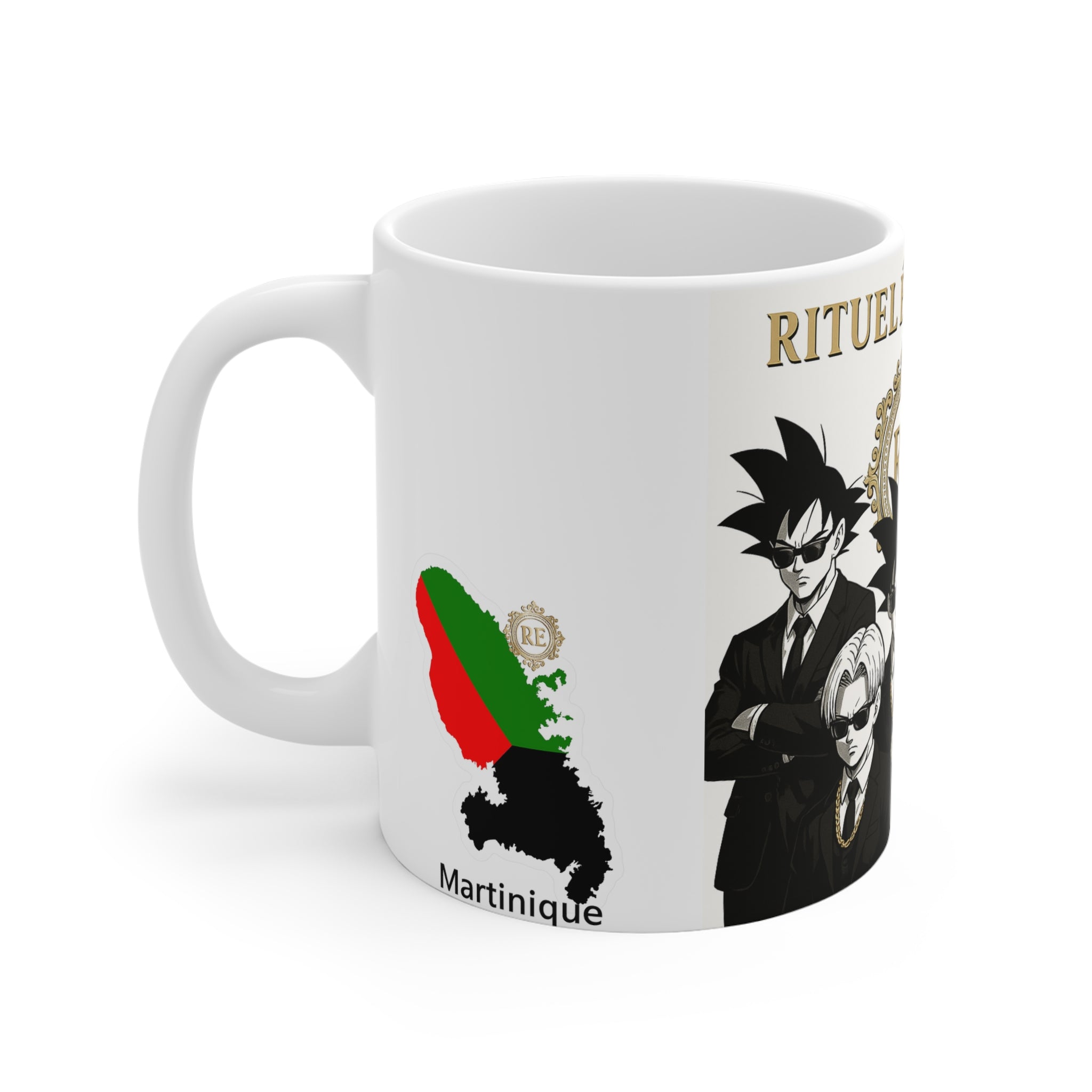 Elegant Dragon Ball Z Character Ceramic Mug - martinique rituel élégance