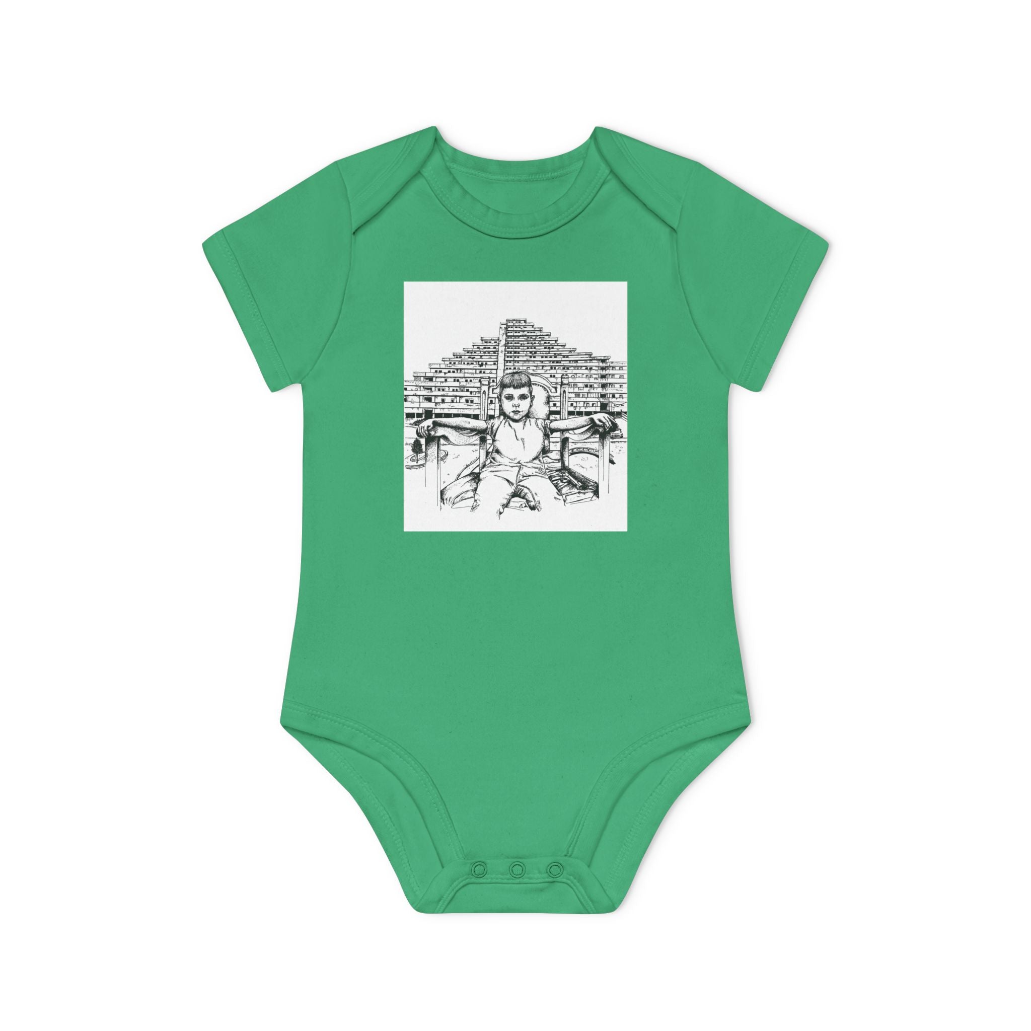 Baby Organic Bodysuit napoli - Cute Infant Outfit, Eco-Friendly Baby Gift, Newborn Clothes, Baby Shower Present, Soft Cotton Bodysuit