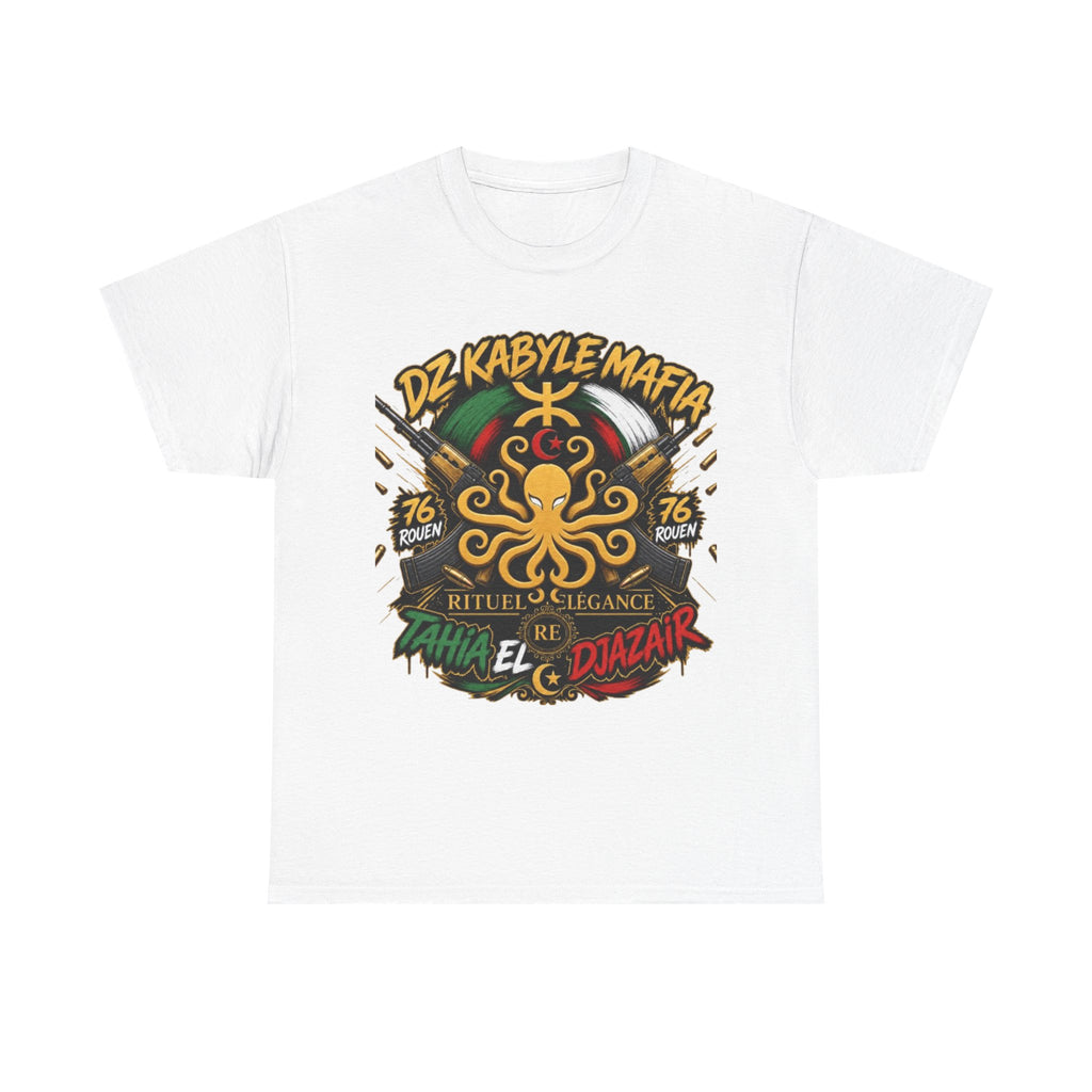 t-shirt de la Marque Rituel élégance 'DZ Kabyle Mafia' Retro Algeria