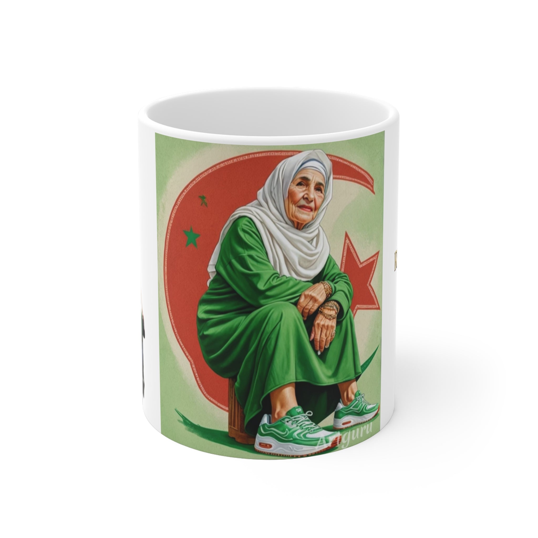 Algerian Heritage Ceramic Mug - Celebrate Culture, Unique Gift for Coffee Lovers, Great for Home Décor, Artful Tea Mug, Perfect for Gifts