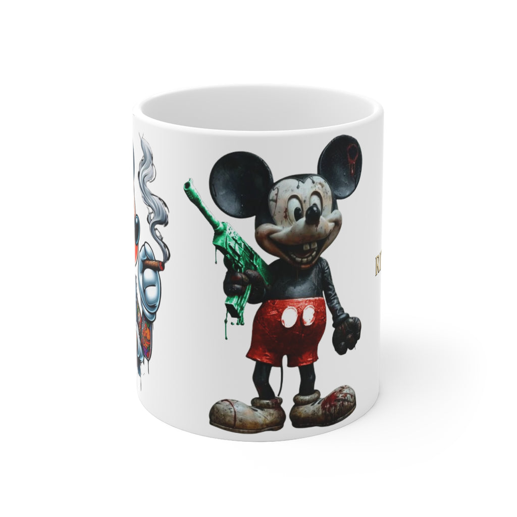 Playful Cartoon Ceramic Mug, Vintage Style Mug, rituel élégance 2025