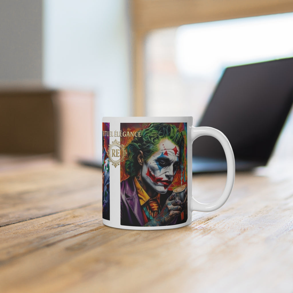 Joker Couple Ceramic Mug – Colorful Joker Couple Art Coffee Cup