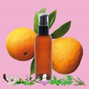 Huile de massage – Mandarine rouge & Fleurs de Bach