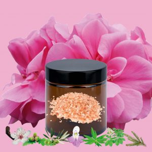 Sels de bain – Géranium Rosat & Fleurs de Bach