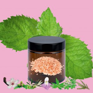 Sels de bain – Menthe poivrée & Fleurs de Bach