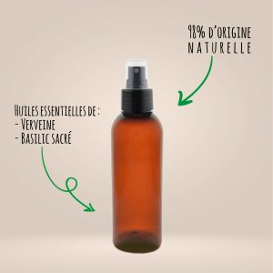 Spray démêlant Bi-phase – Brillance Verveine & Basilic sacré | Pierre Argentée | Format 100ml | Lot de 20 | Rituel Élégance