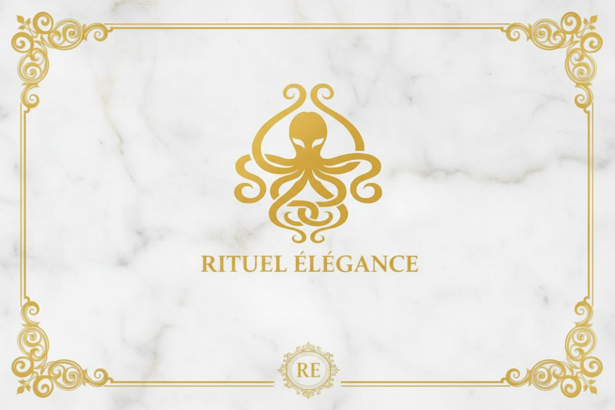 Bannière marbre & or Rituel Élégance