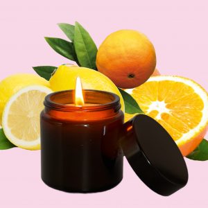 Bougie d'ambiance – Citron, Mandarine & Orange 100% bio Fabriqué en France de la Marque Rituel élégance lot de 20