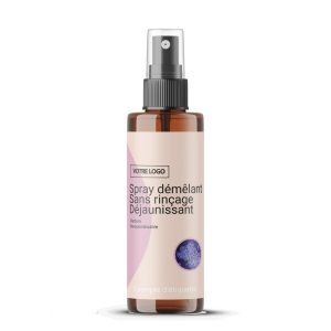 Spray démêlant sans rincage déjaunissant – Parfum personnalisable Pro